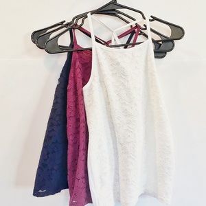 Abercrombie kids tank tops (set of three!)